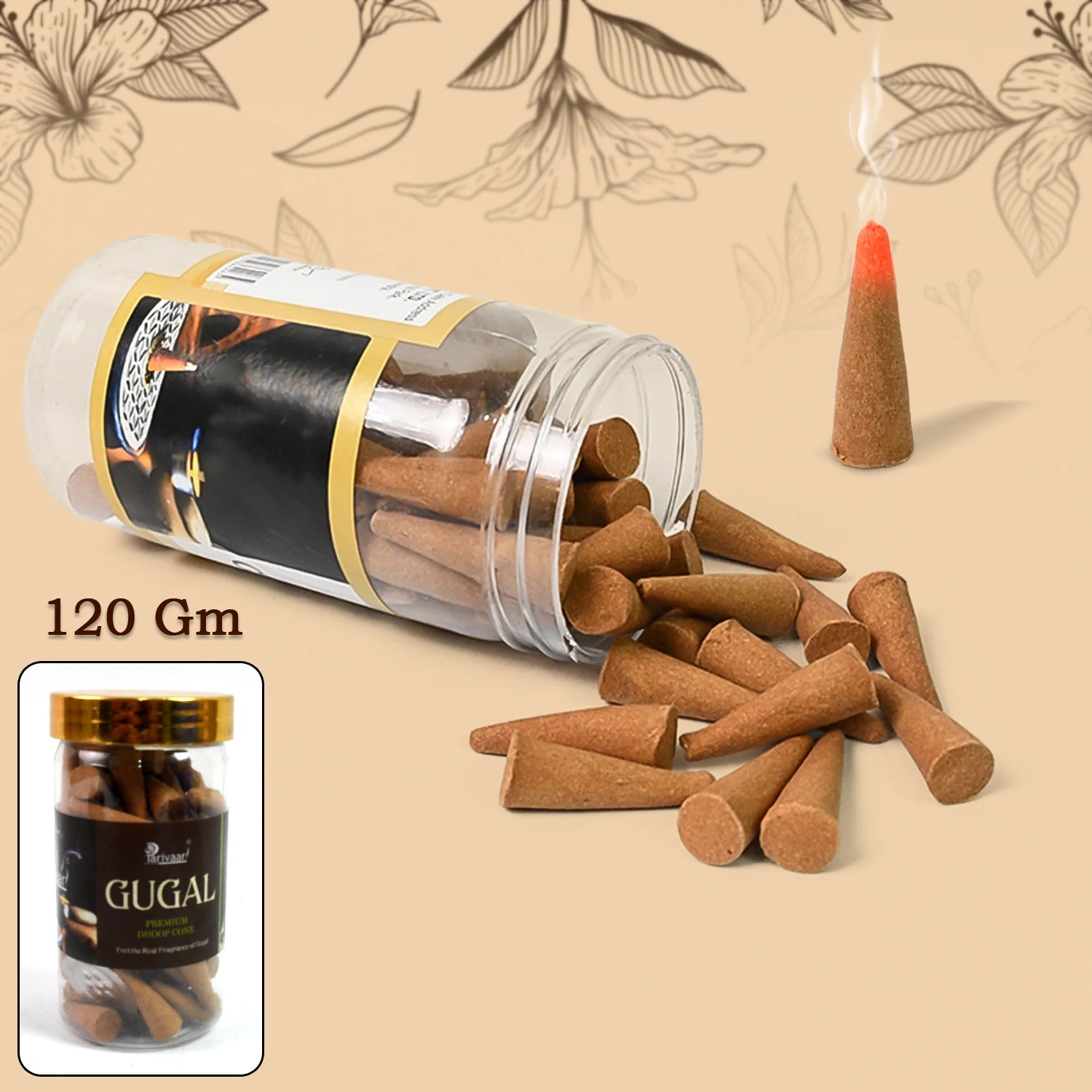 Mix Flavour Dhoop Cones, Premium Dhoop (120 GM/ Mix/ 1pc) Mix Flavour Dhoop Cones, Premium Dhoop (120 GM/ Mix/ 1pc)